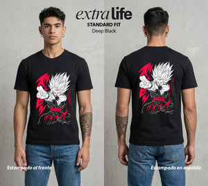 El Poder de las Esferas | La Bestia Interior #00883 - Playera Standard Fit | Deep Black - Foto en modelo