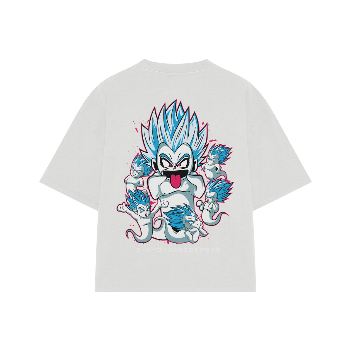 Playera streetwear premium de anime y gaming ExtraLife MX, corte oversized drop shoulder ligero y fresco en color Deep Black y Off-White, moda urbana mexicana de culto.