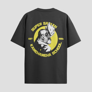 Playera urbana de anime y gaming ExtraLife MX, corte Standard Fit unisex ligero y transpirable en color Deep Black y Pure White, ropa de uso diario para gym y casual.