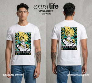 El Poder de las Esferas | La Leyenda Dorada #00890 - Playera Standard Fit | Pure White - Foto en modelo