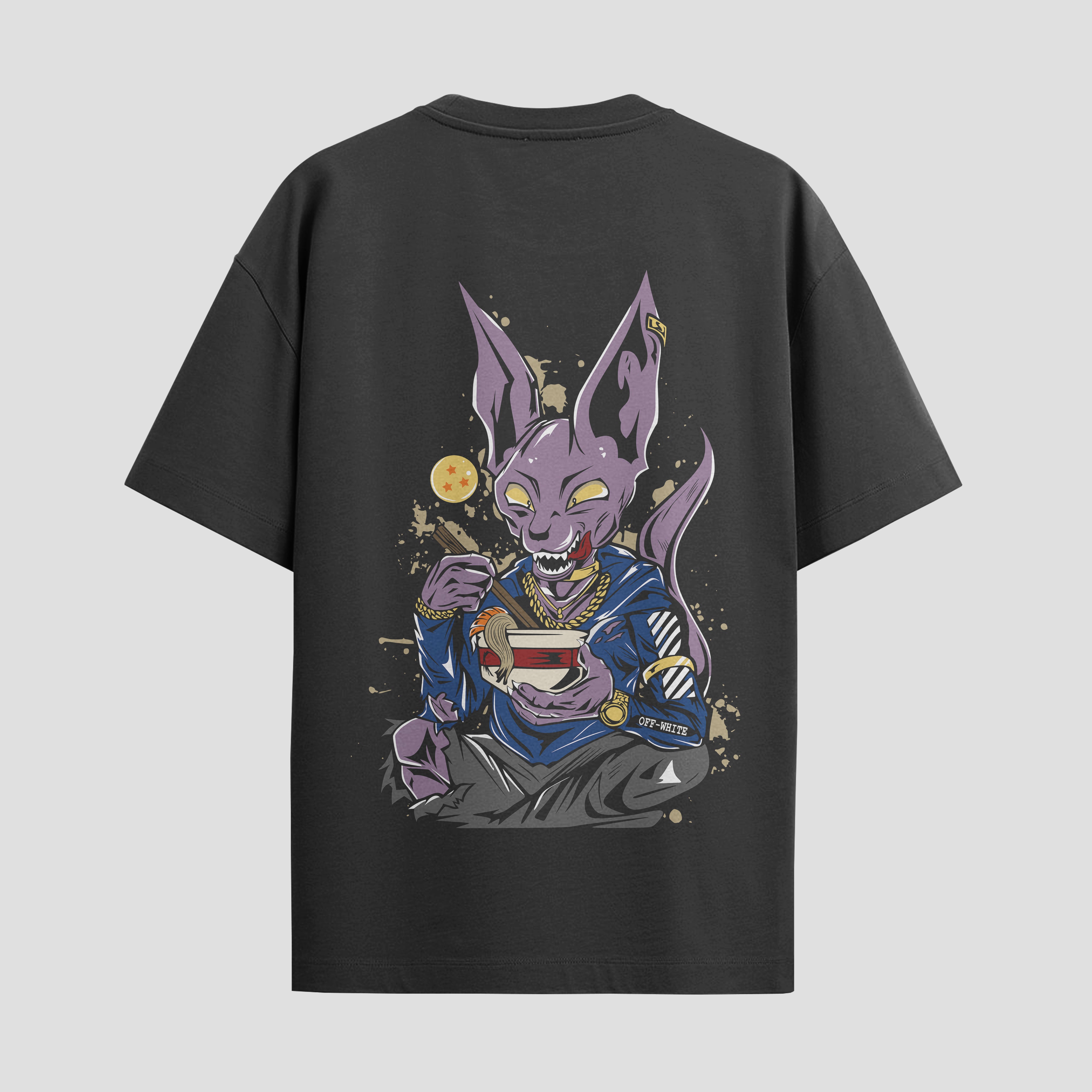 Playera urbana de anime y gaming ExtraLife MX, corte Standard Fit unisex ligero y transpirable en color Deep Black y Pure White, ropa de uso diario para gym y casual.