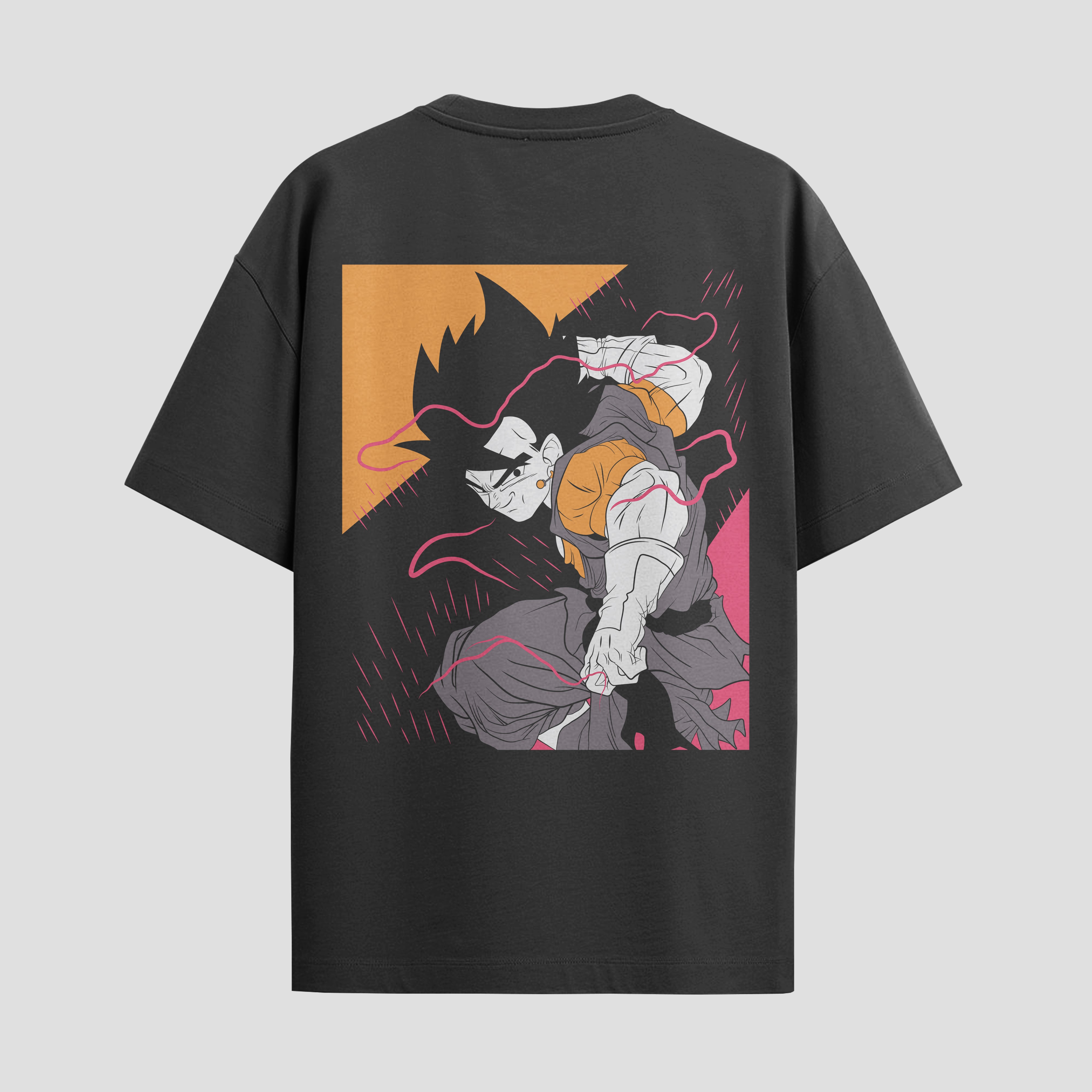 Playera urbana de anime y gaming ExtraLife MX, corte Standard Fit unisex ligero y transpirable en color Deep Black y Pure White, ropa de uso diario para gym y casual.