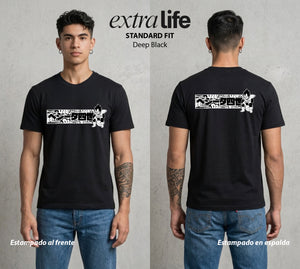 El Poder de las Esferas | Principe del Poder #00901 - Playera Standard Fit | Deep Black - Foto en modelo