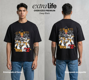 El Poder de las Esferas | Poder del Principe #00903 - Playera Oversized Premium | Deep Black - Foto en modelo