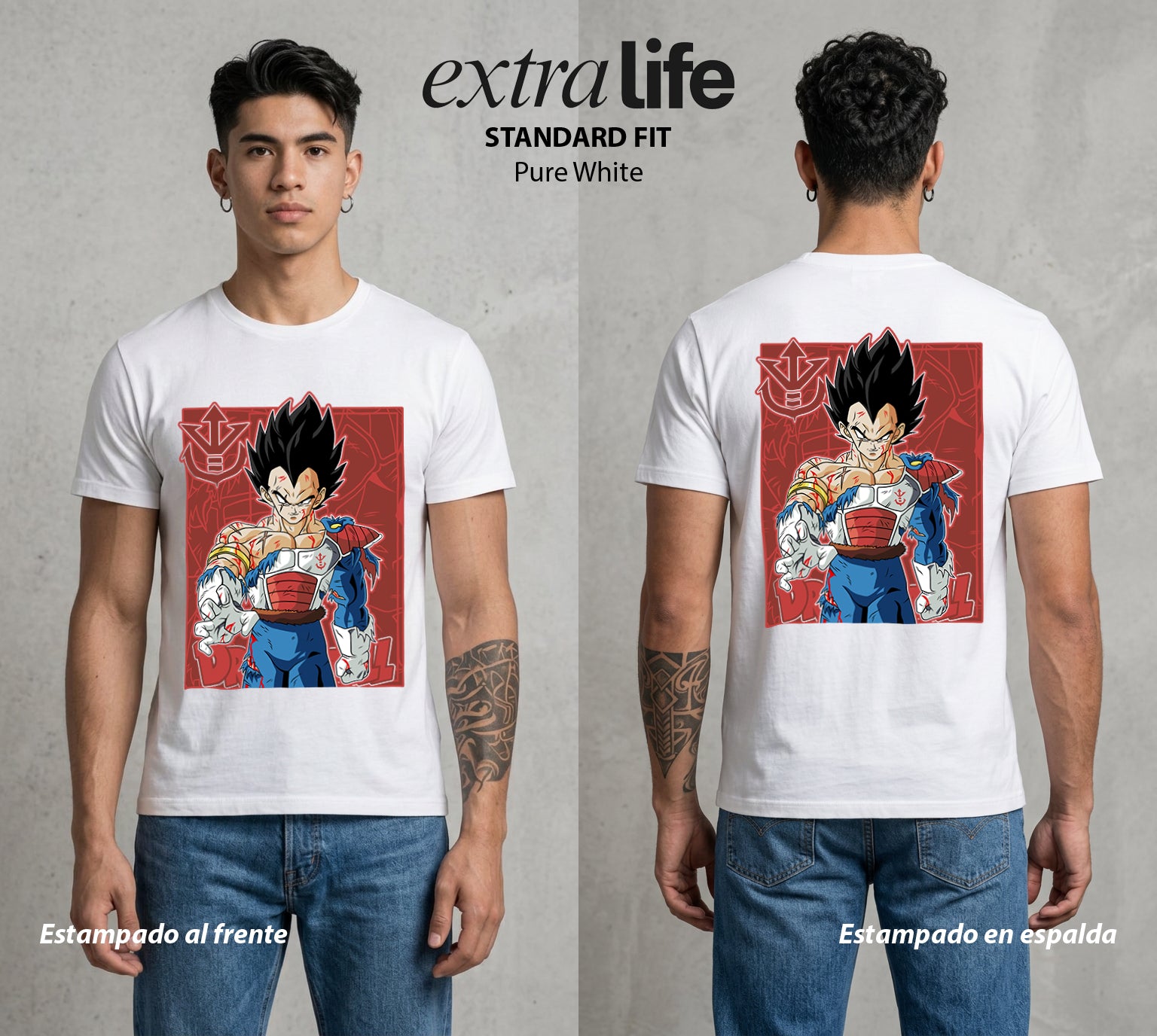 El Poder de las Esferas | Galick y Orgullo #00904 - Playera Standard Fit | Pure White - Foto en modelo