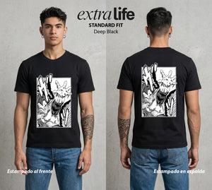 El Poder de las Esferas | El Principe Indomable #00905 - Playera Standard Fit | Deep Black - Foto en modelo