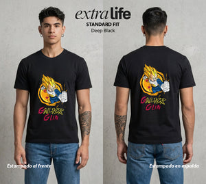 El Poder de las Esferas | El Principe Caido #00907 - Playera Standard Fit | Deep Black - Foto en modelo