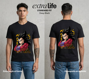 El Poder de las Esferas | El Principe Caido #00908 - Playera Standard Fit | Deep Black - Foto en modelo