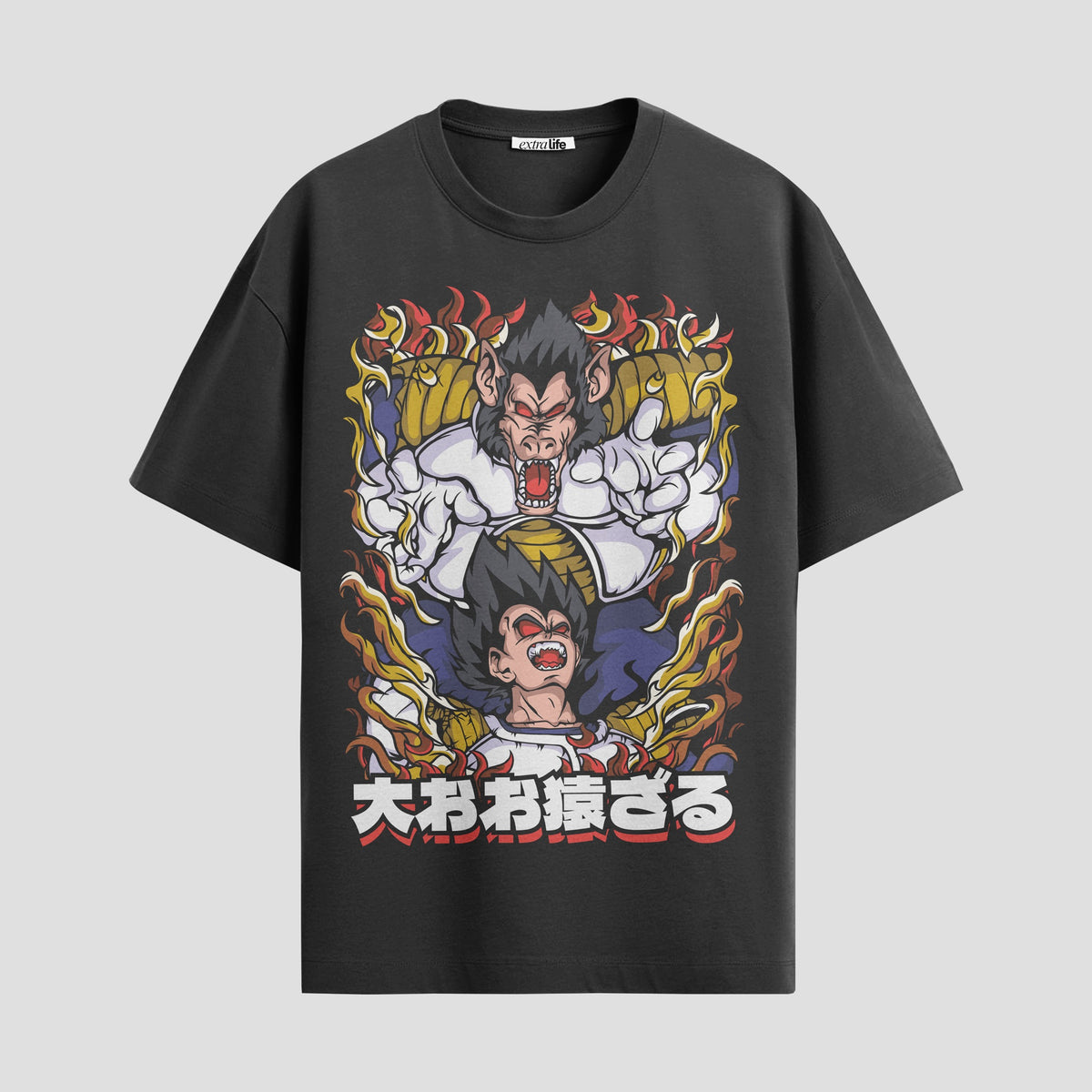 Playera urbana de anime y gaming ExtraLife MX, corte Classic Premium unisex ligero y transpirable en color Deep Black y Pure White, ropa de uso diario para gym y casual.
