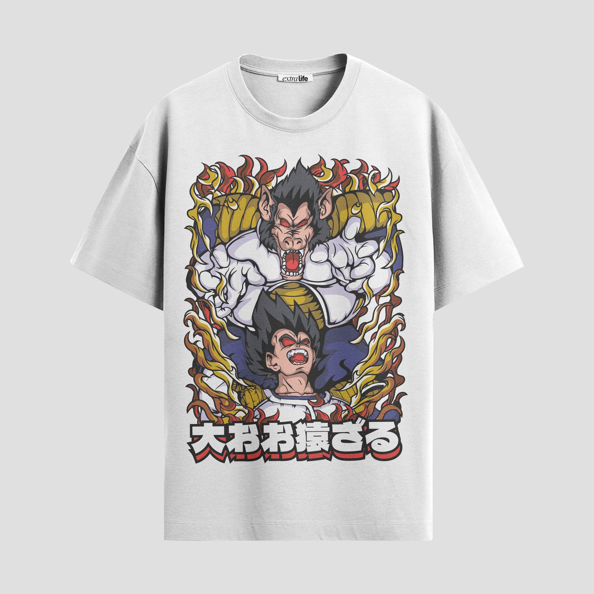 Playera urbana de anime y gaming ExtraLife MX, corte Classic Premium unisex ligero y transpirable en color Deep Black y Pure White, ropa de uso diario para gym y casual.
