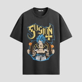 Playera urbana de anime y gaming ExtraLife MX, corte Standard Fit unisex ligero y transpirable en color Deep Black y Pure White, ropa de uso diario para gym y casual.
