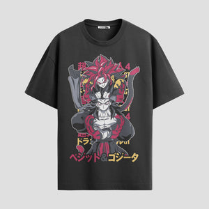 Playera urbana de anime y gaming ExtraLife MX, corte Standard Fit unisex ligero y transpirable en color Deep Black y Pure White, ropa de uso diario para gym y casual.