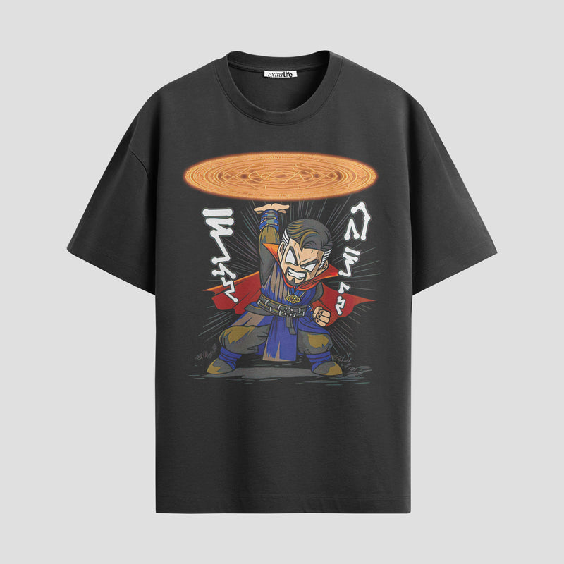 Playera urbana de anime y gaming ExtraLife MX, corte Standard Fit unisex ligero y transpirable en color Deep Black y Pure White, ropa de uso diario para gym y casual.