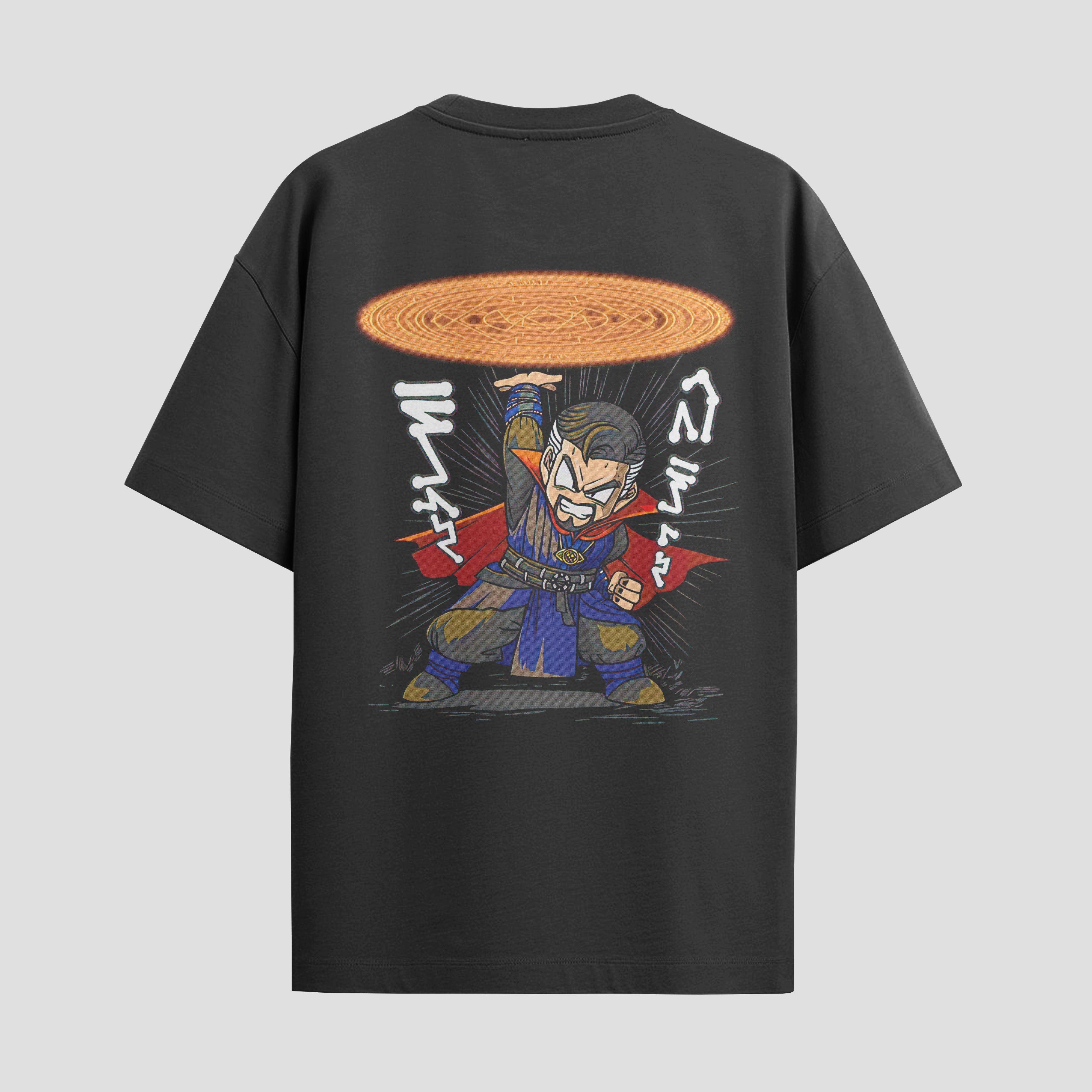 Playera urbana de anime y gaming ExtraLife MX, corte Standard Fit unisex ligero y transpirable en color Deep Black y Pure White, ropa de uso diario para gym y casual.