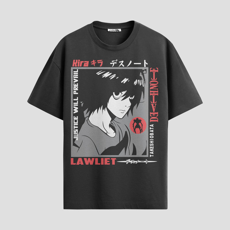 Playera urbana de anime y gaming ExtraLife MX, corte Standard Fit unisex ligero y transpirable en color Deep Black y Pure White, ropa de uso diario para gym y casual.