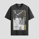 Playera urbana de anime y gaming ExtraLife MX, corte Standard Fit unisex ligero y transpirable en color Deep Black y Pure White, ropa de uso diario para gym y casual.