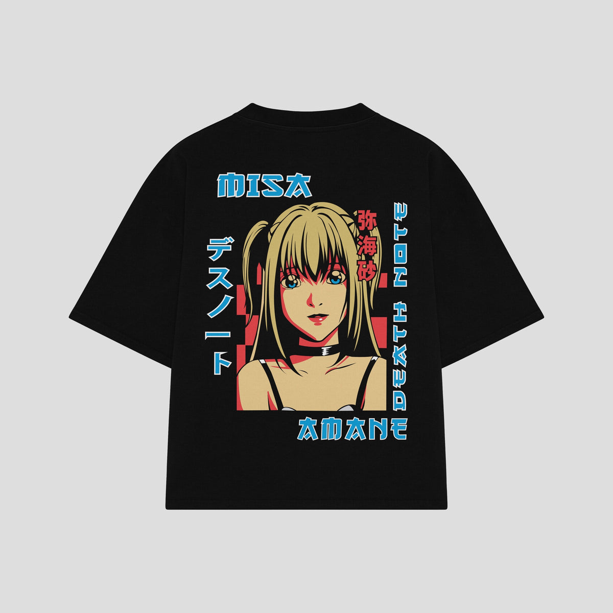 Playera streetwear premium de anime y gaming ExtraLife MX, corte oversized drop shoulder ligero y fresco en color Deep Black y Off-White, moda urbana mexicana de culto.
