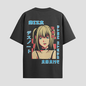 Playera urbana de anime y gaming ExtraLife MX, corte Standard Fit unisex ligero y transpirable en color Deep Black y Pure White, ropa de uso diario para gym y casual.