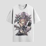 Playera urbana de anime y gaming ExtraLife MX, corte Standard Fit unisex ligero y transpirable en color Deep Black y Pure White, ropa de uso diario para gym y casual.