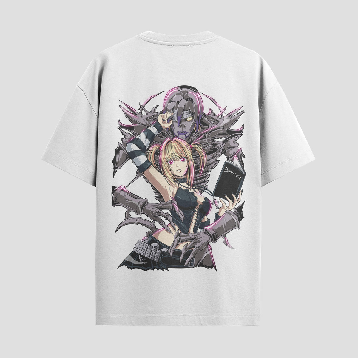 Playera urbana de anime y gaming ExtraLife MX, corte Classic Premium unisex ligero y transpirable en color Deep Black y Pure White, ropa de uso diario para gym y casual.