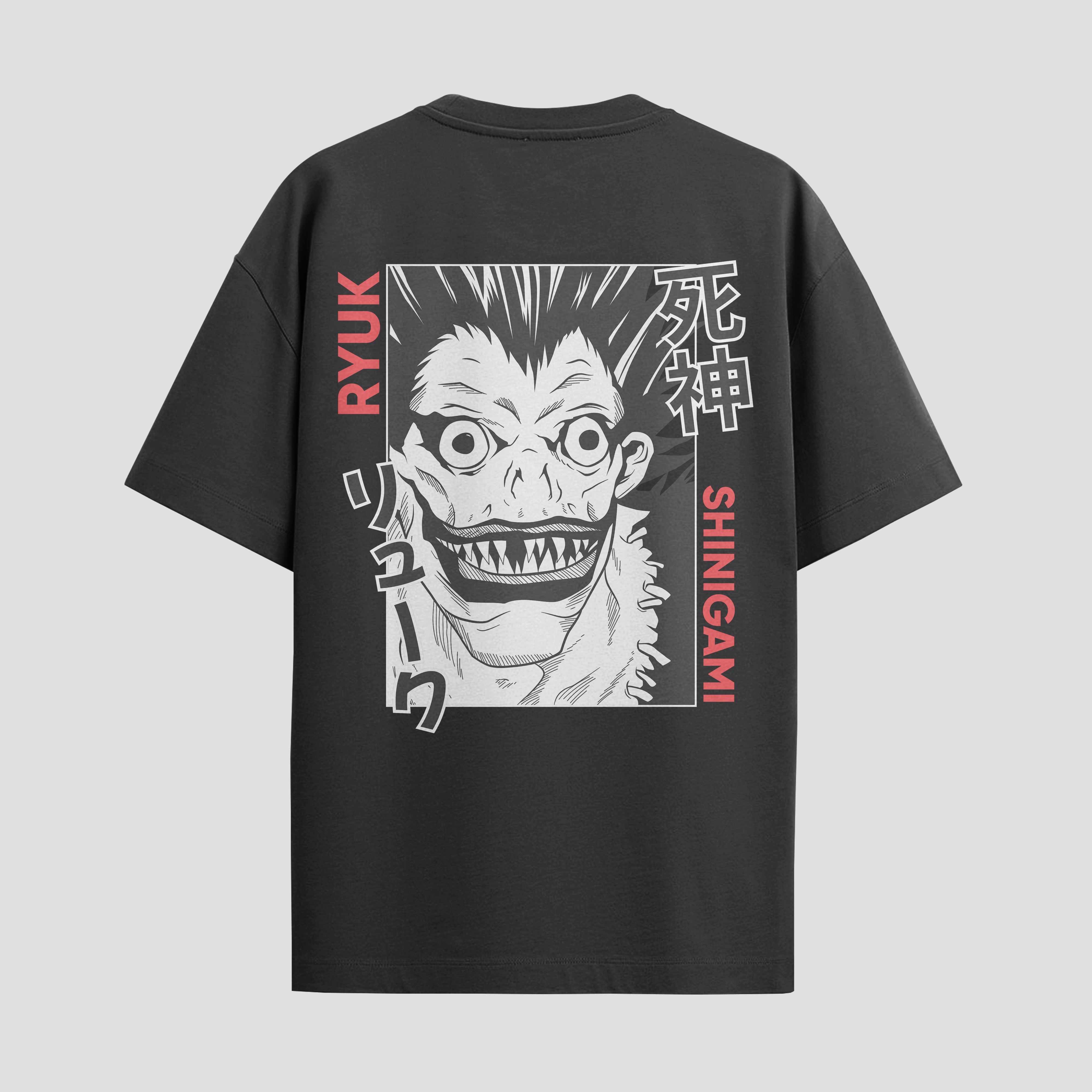 Playera urbana de anime y gaming ExtraLife MX, corte Standard Fit unisex ligero y transpirable en color Deep Black y Pure White, ropa de uso diario para gym y casual.