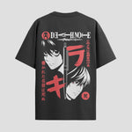 Playera urbana de anime y gaming ExtraLife MX, corte Standard Fit unisex ligero y transpirable en color Deep Black y Pure White, ropa de uso diario para gym y casual.