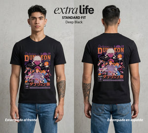 La Mazmorra Deliciosa | Delicious In Dungeon #00953 - Playera Standard Fit | Deep Black - Foto en modelo