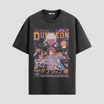 Playera urbana de anime y gaming ExtraLife MX, corte Standard Fit unisex ligero y transpirable en color Deep Black y Pure White, ropa de uso diario para gym y casual.