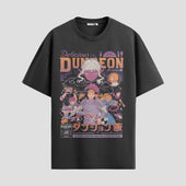 Playera urbana de anime y gaming ExtraLife MX, corte Standard Fit unisex ligero y transpirable en color Deep Black y Pure White, ropa de uso diario para gym y casual.
