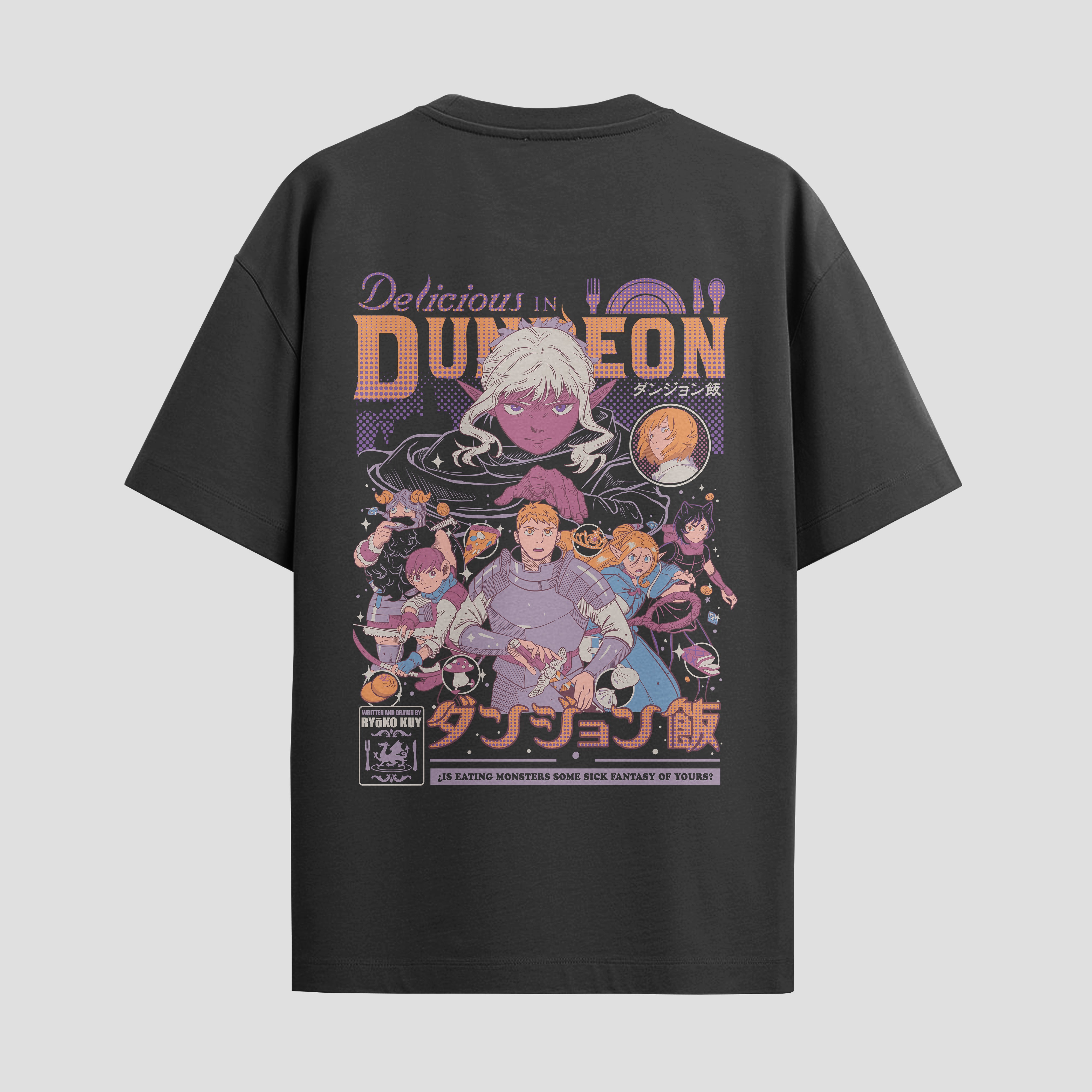 Playera urbana de anime y gaming ExtraLife MX, corte Standard Fit unisex ligero y transpirable en color Deep Black y Pure White, ropa de uso diario para gym y casual.