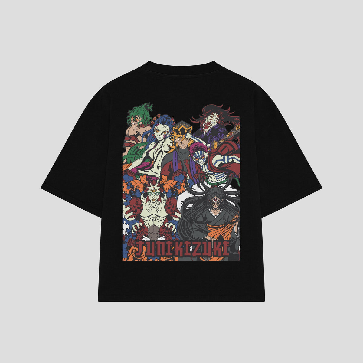 Playera streetwear premium de anime y gaming ExtraLife MX, corte oversized drop shoulder ligero y fresco en color Deep Black y Off-White, moda urbana mexicana de culto.