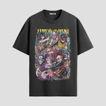 Playera urbana de anime y gaming ExtraLife MX, corte Standard Fit unisex ligero y transpirable en color Deep Black y Pure White, ropa de uso diario para gym y casual.