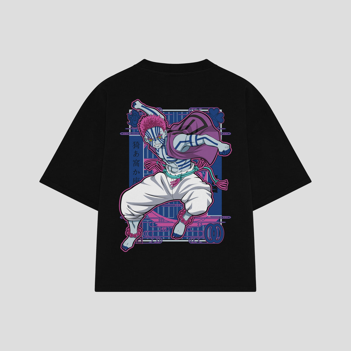 Playera streetwear premium de anime y gaming ExtraLife MX, corte oversized drop shoulder ligero y fresco en color Deep Black y Off-White, moda urbana mexicana de culto.