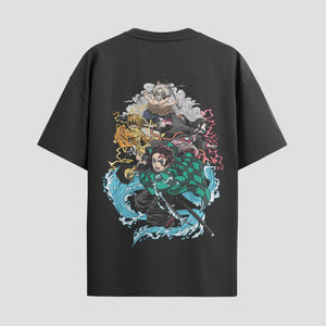 Playera urbana de anime y gaming ExtraLife MX, corte Standard Fit unisex ligero y transpirable en color Deep Black y Pure White, ropa de uso diario para gym y casual.