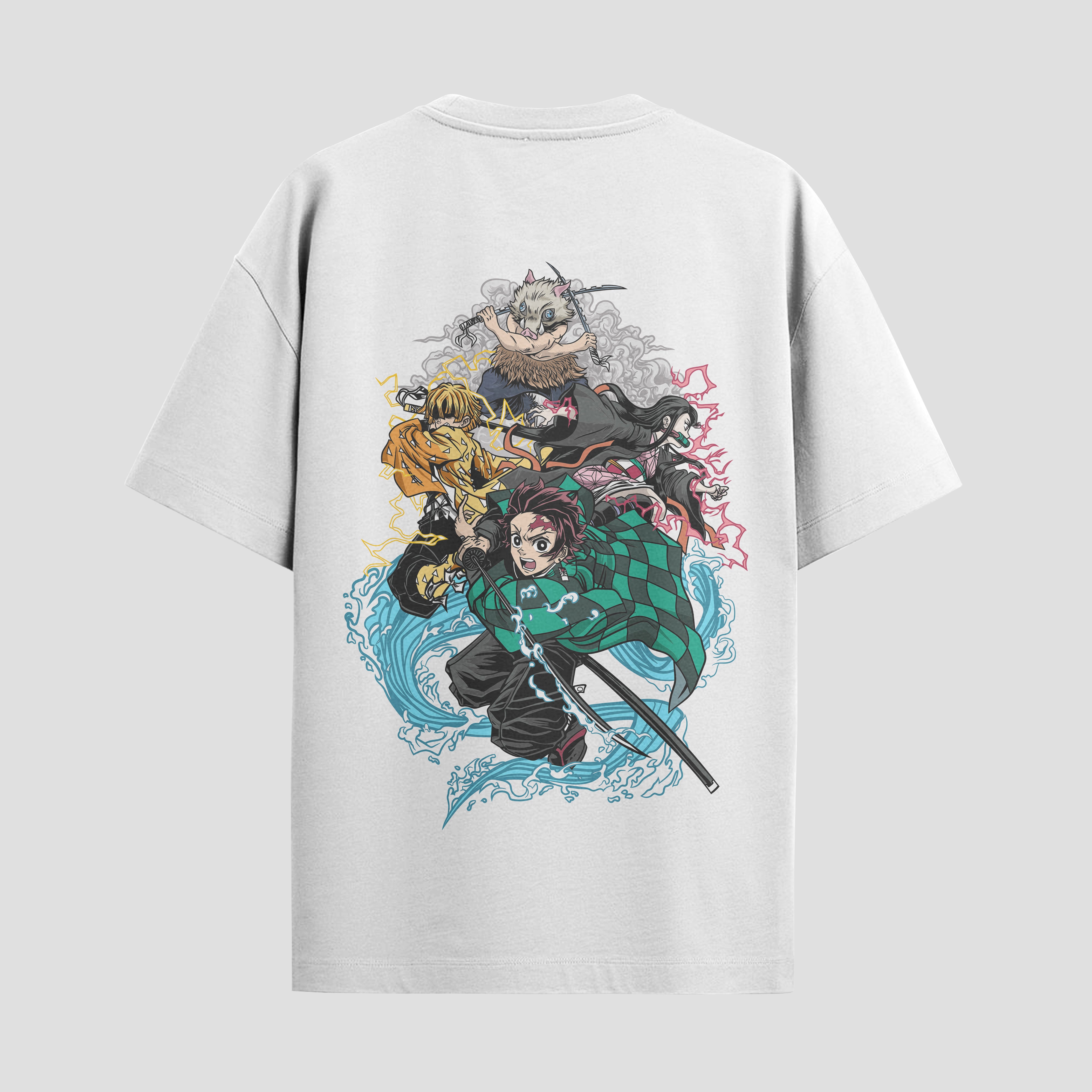 Playera urbana de anime y gaming ExtraLife MX, corte Standard Fit unisex ligero y transpirable en color Deep Black y Pure White, ropa de uso diario para gym y casual.