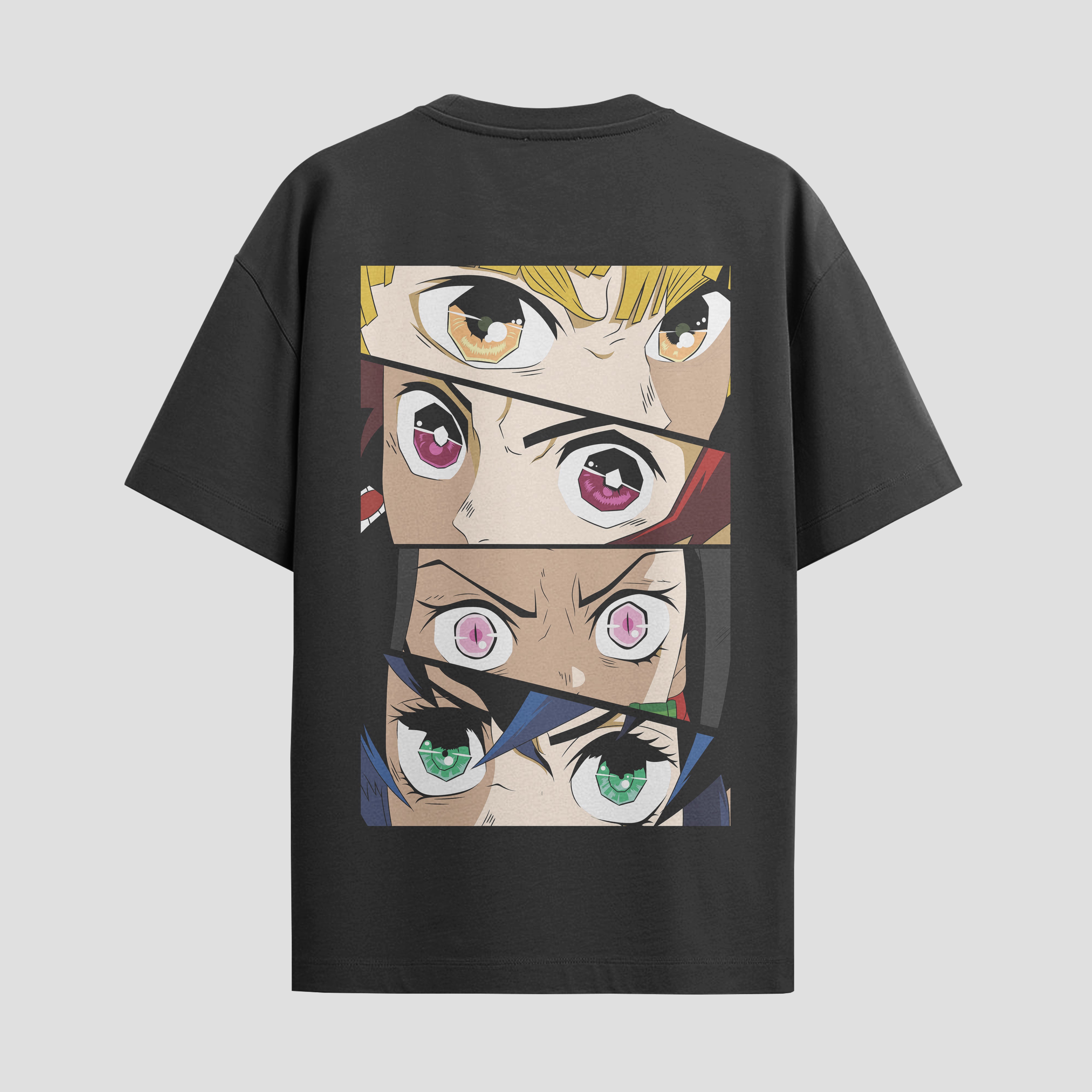 Playera urbana de anime y gaming ExtraLife MX, corte Standard Fit unisex ligero y transpirable en color Deep Black y Pure White, ropa de uso diario para gym y casual.