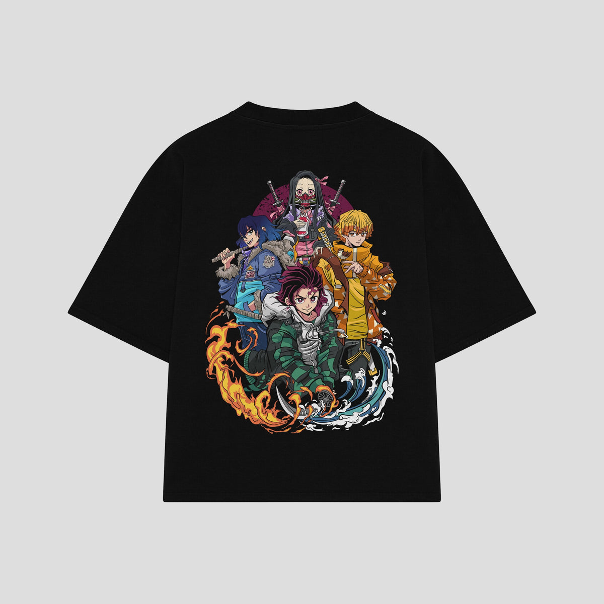 Playera streetwear premium de anime y gaming ExtraLife MX, corte oversized drop shoulder ligero y fresco en color Deep Black y Off-White, moda urbana mexicana de culto.