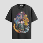 Playera urbana de anime y gaming ExtraLife MX, corte Standard Fit unisex ligero y transpirable en color Deep Black y Pure White, ropa de uso diario para gym y casual.