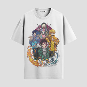 Playera urbana de anime y gaming ExtraLife MX, corte Standard Fit unisex ligero y transpirable en color Deep Black y Pure White, ropa de uso diario para gym y casual.