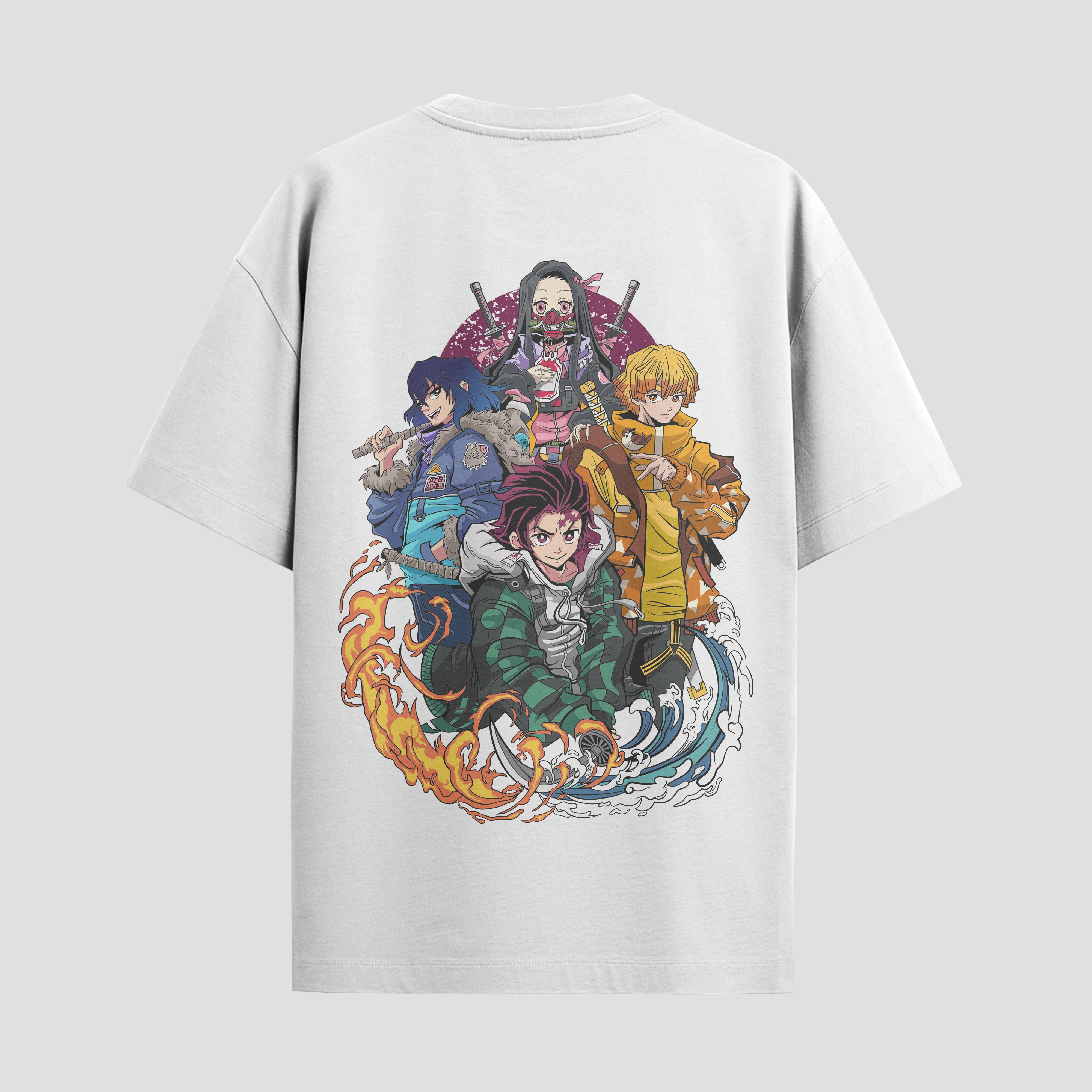 Playera urbana de anime y gaming ExtraLife MX, corte Standard Fit unisex ligero y transpirable en color Deep Black y Pure White, ropa de uso diario para gym y casual.