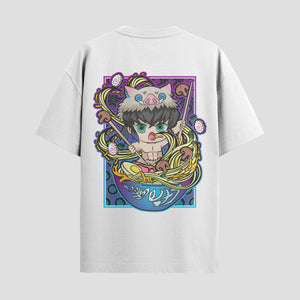Playera urbana de anime y gaming ExtraLife MX, corte Standard Fit unisex ligero y transpirable en color Deep Black y Pure White, ropa de uso diario para gym y casual.
