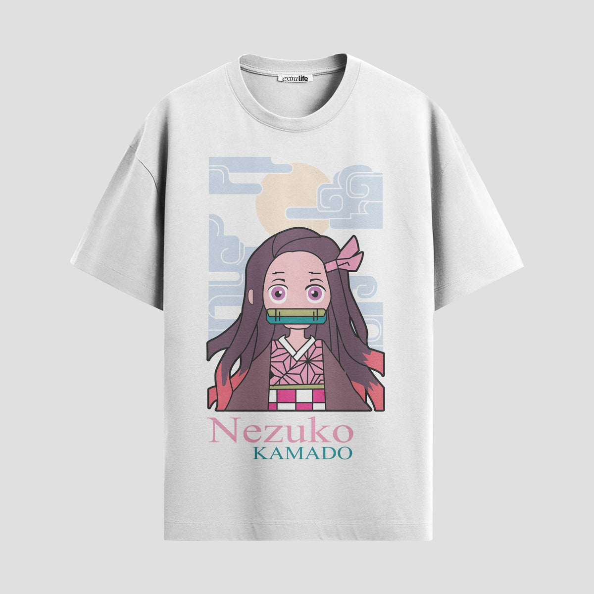 Playera urbana de anime y gaming ExtraLife MX, corte Classic Premium unisex ligero y transpirable en color Deep Black y Pure White, ropa de uso diario para gym y casual.