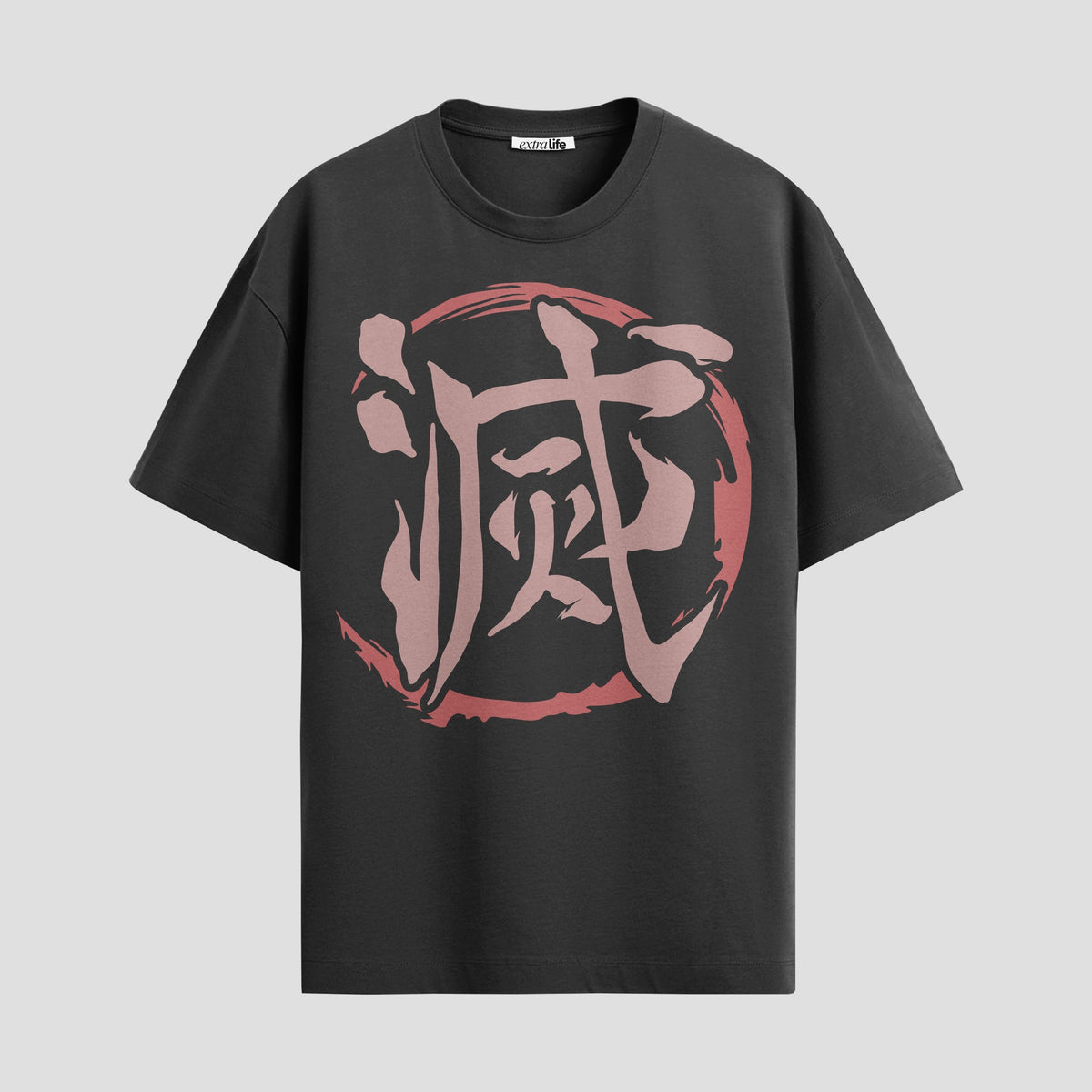 Playera urbana de anime y gaming ExtraLife MX, corte Classic Premium unisex ligero y transpirable en color Deep Black y Pure White, ropa de uso diario para gym y casual.