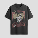 Playera urbana de anime y gaming ExtraLife MX, corte Standard Fit unisex ligero y transpirable en color Deep Black y Pure White, ropa de uso diario para gym y casual.