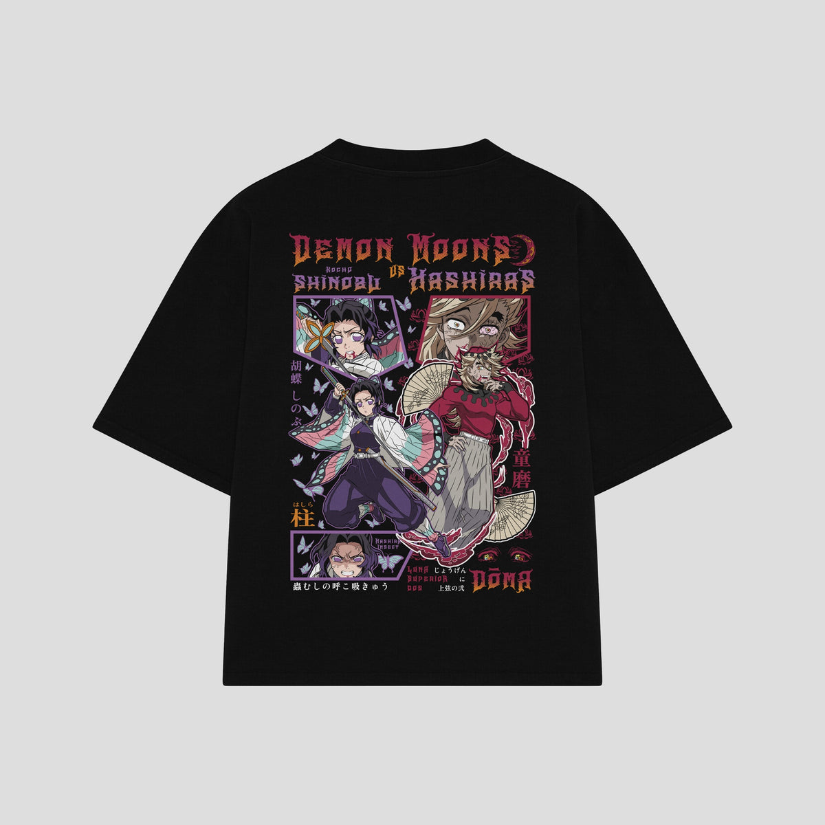 Playera streetwear premium de anime y gaming ExtraLife MX, corte oversized drop shoulder ligero y fresco en color Deep Black y Off-White, moda urbana mexicana de culto.