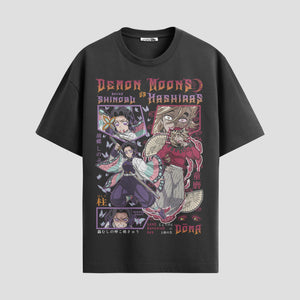 Playera urbana de anime y gaming ExtraLife MX, corte Standard Fit unisex ligero y transpirable en color Deep Black y Pure White, ropa de uso diario para gym y casual.