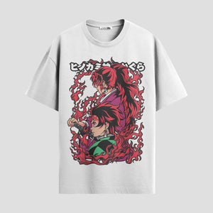 Playera urbana de anime y gaming ExtraLife MX, corte Standard Fit unisex ligero y transpirable en color Deep Black y Pure White, ropa de uso diario para gym y casual.