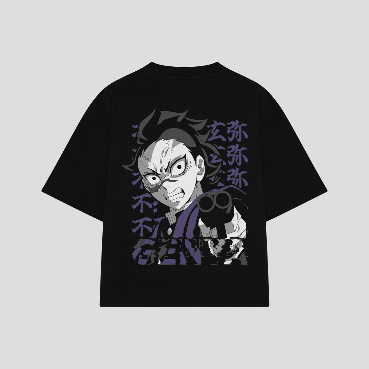 Playera streetwear premium de anime y gaming ExtraLife MX, corte oversized drop shoulder ligero y fresco en color Deep Black y Off-White, moda urbana mexicana de culto.