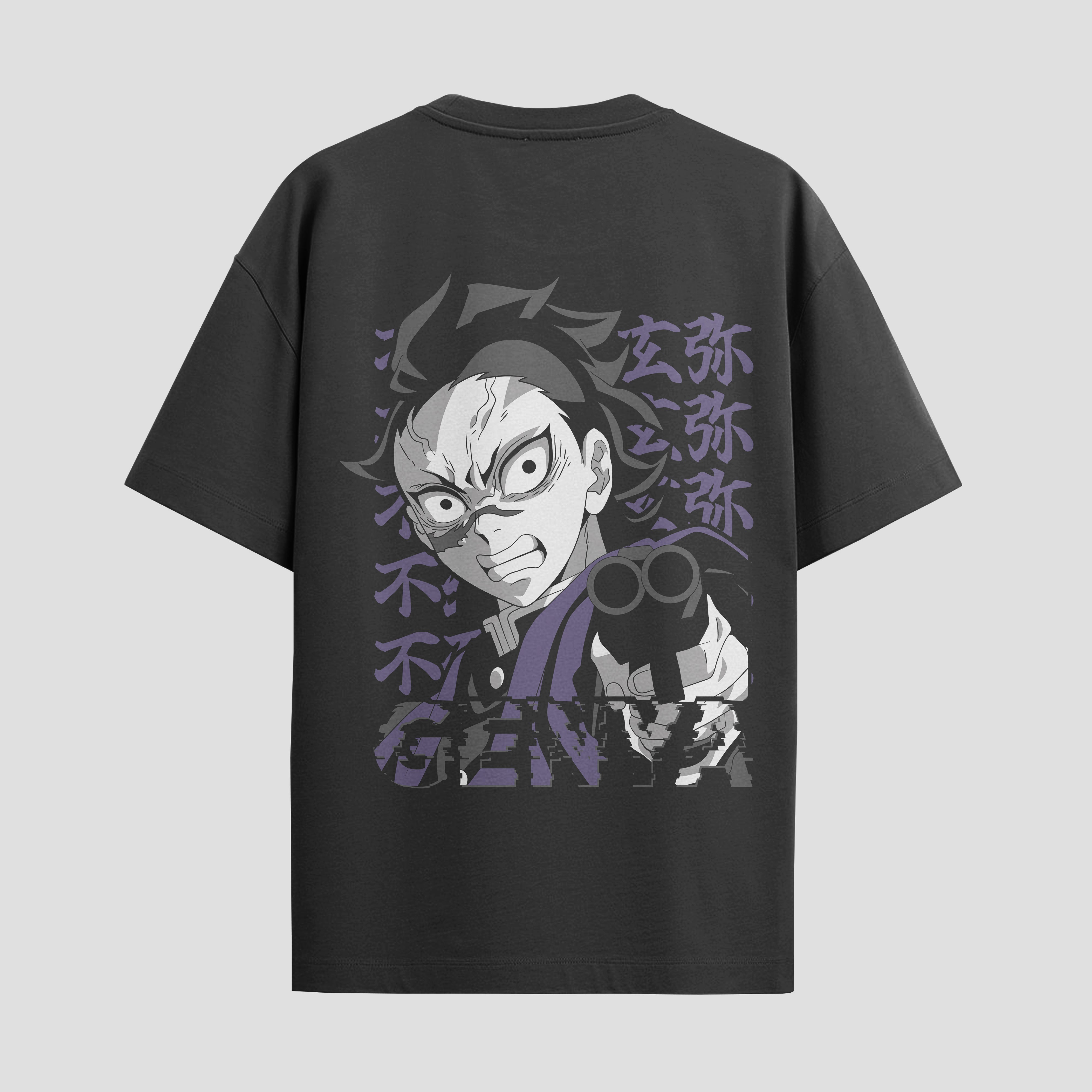 Playera urbana de anime y gaming ExtraLife MX, corte Standard Fit unisex ligero y transpirable en color Deep Black y Pure White, ropa de uso diario para gym y casual.