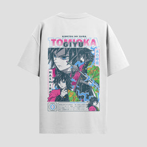Playera urbana de anime y gaming ExtraLife MX, corte Standard Fit unisex ligero y transpirable en color Deep Black y Pure White, ropa de uso diario para gym y casual.